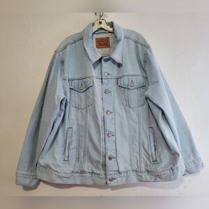 Levi Strauss & co. Size 3X Blue Denim Jacket 100% Cotton